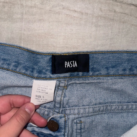 high waisted blue pasta jeans - Picture 4 of 4